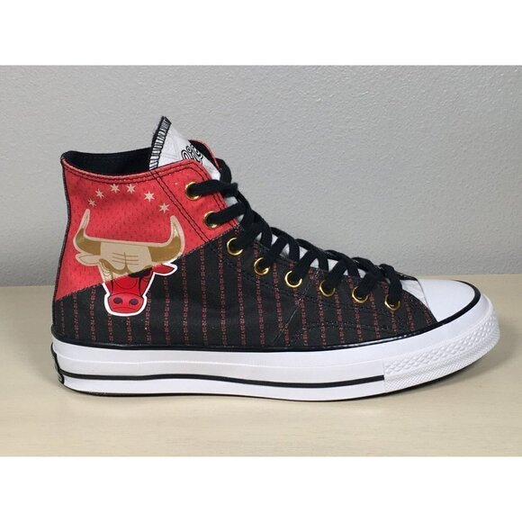 𝅺RARE Chuck Taylor SAMPLE All Star NBA Chicago Bulls 72-10 Michael Jordan… - Picture 1 of 11